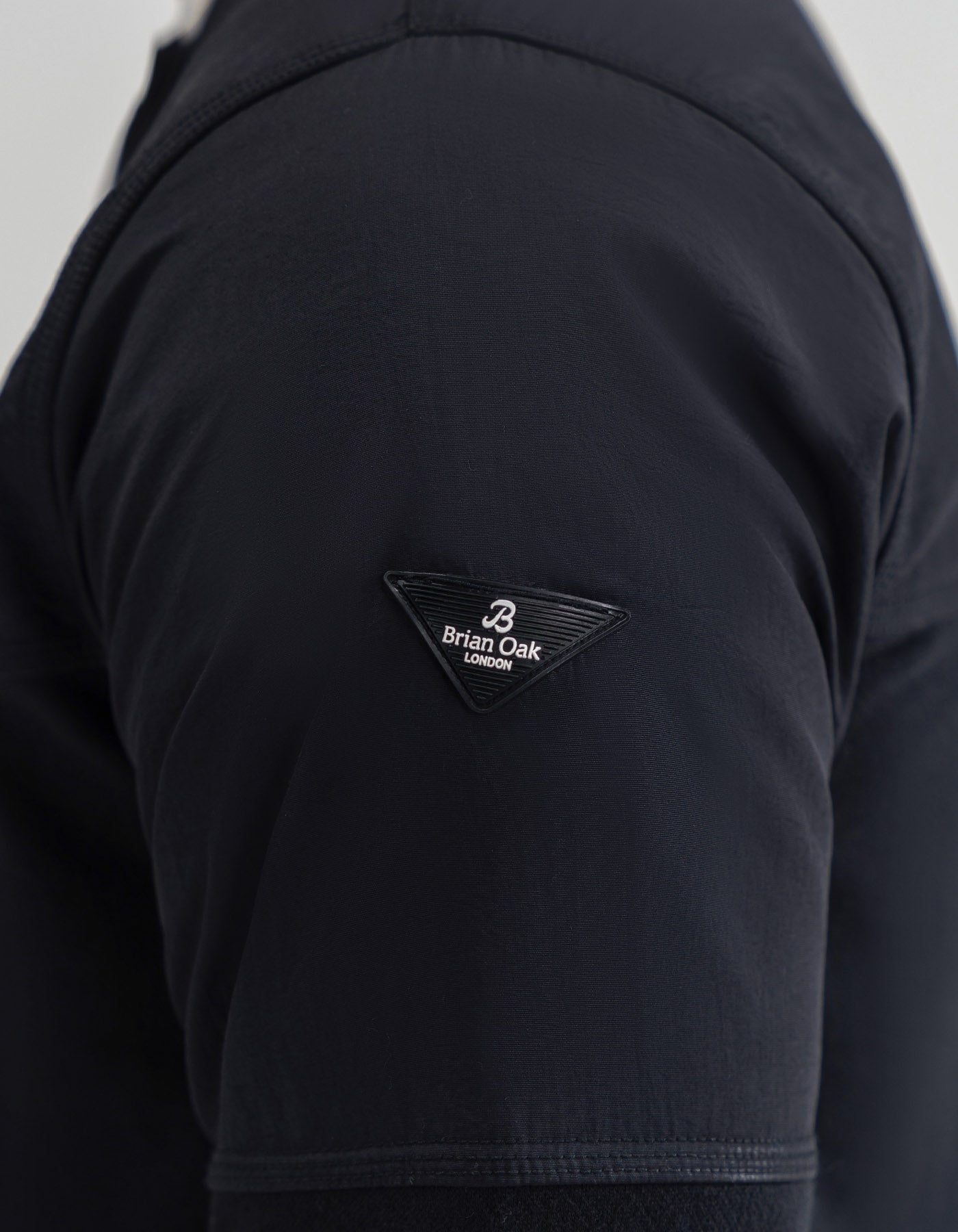 Black Textured Crew Neck Jacquard Sweatshirt