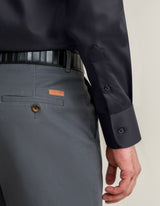 Easy Care Plain Formal Shirt - Black