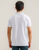 White Plain Pique Polo