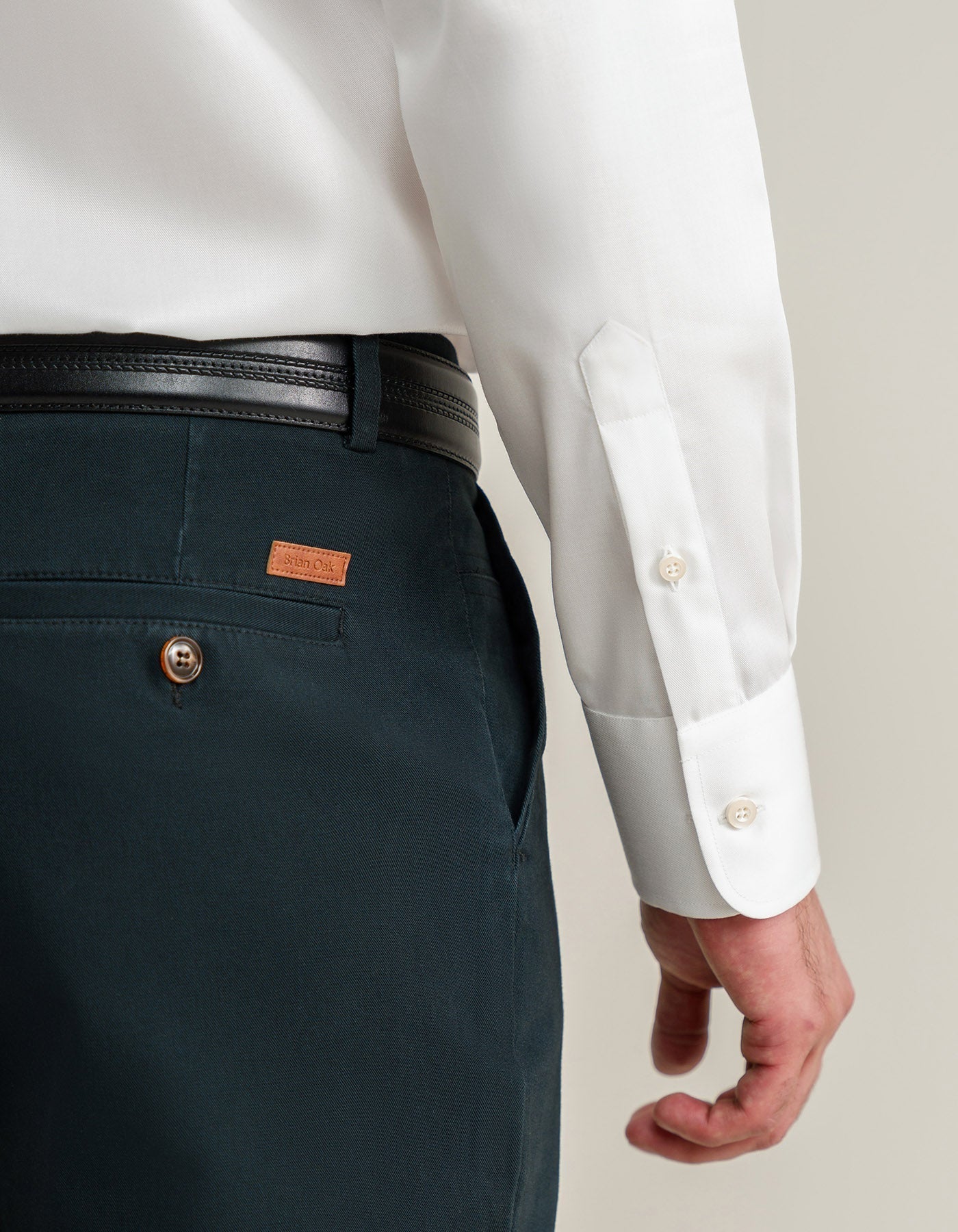 Luxury Off White Twill Shirt