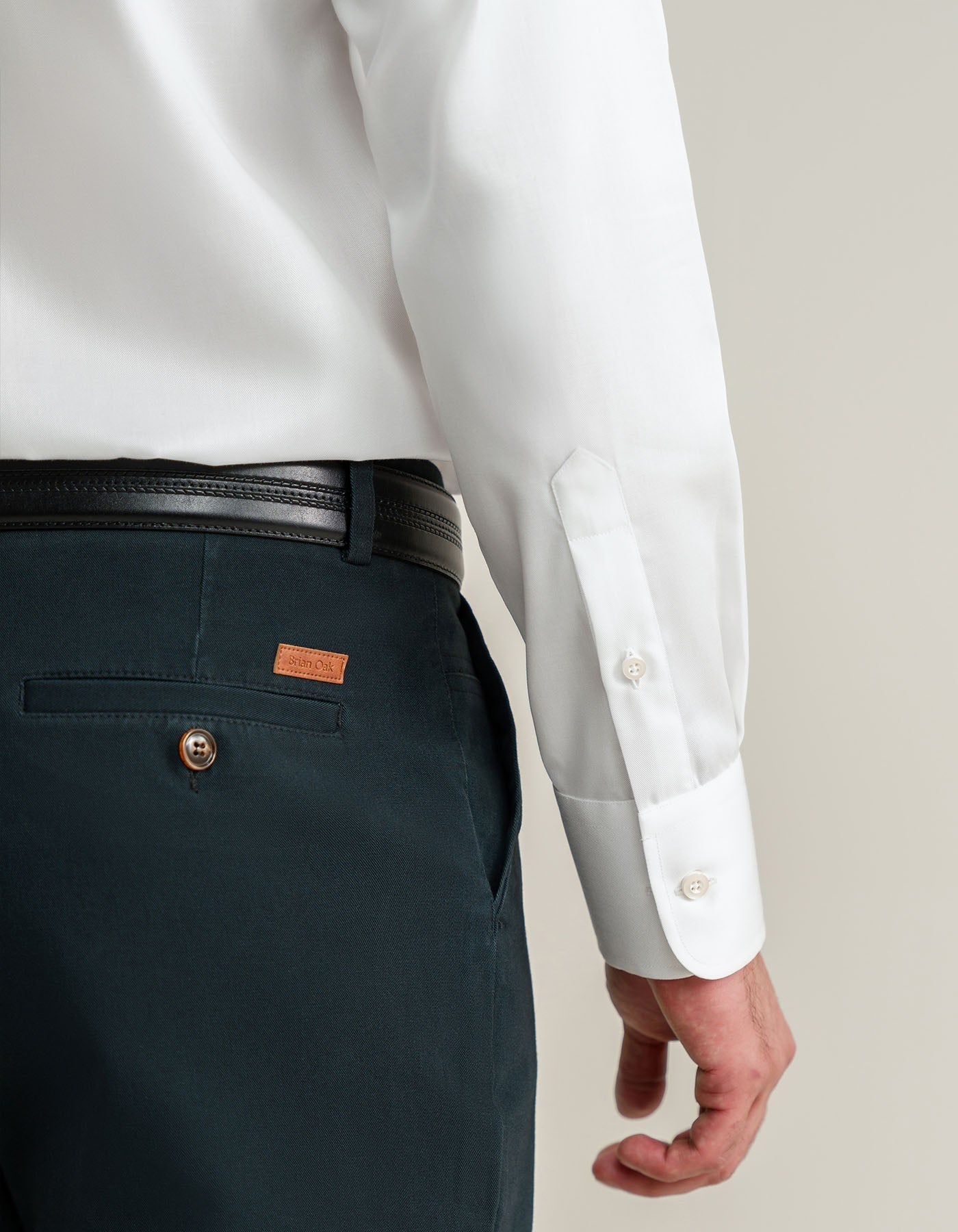 Easy Care White Twill Shirt