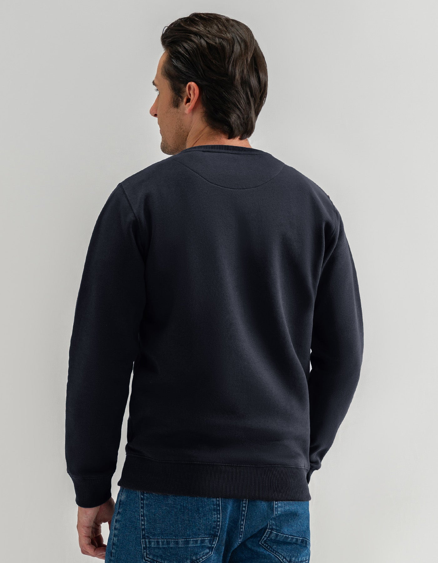 Classic Black Crewneck Sweatshirt