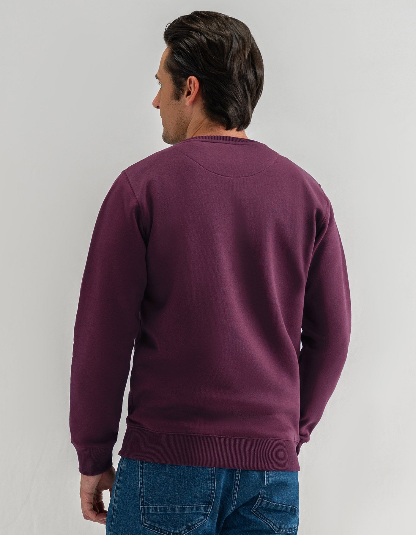 Classic Maroon Crewneck Sweatshirt