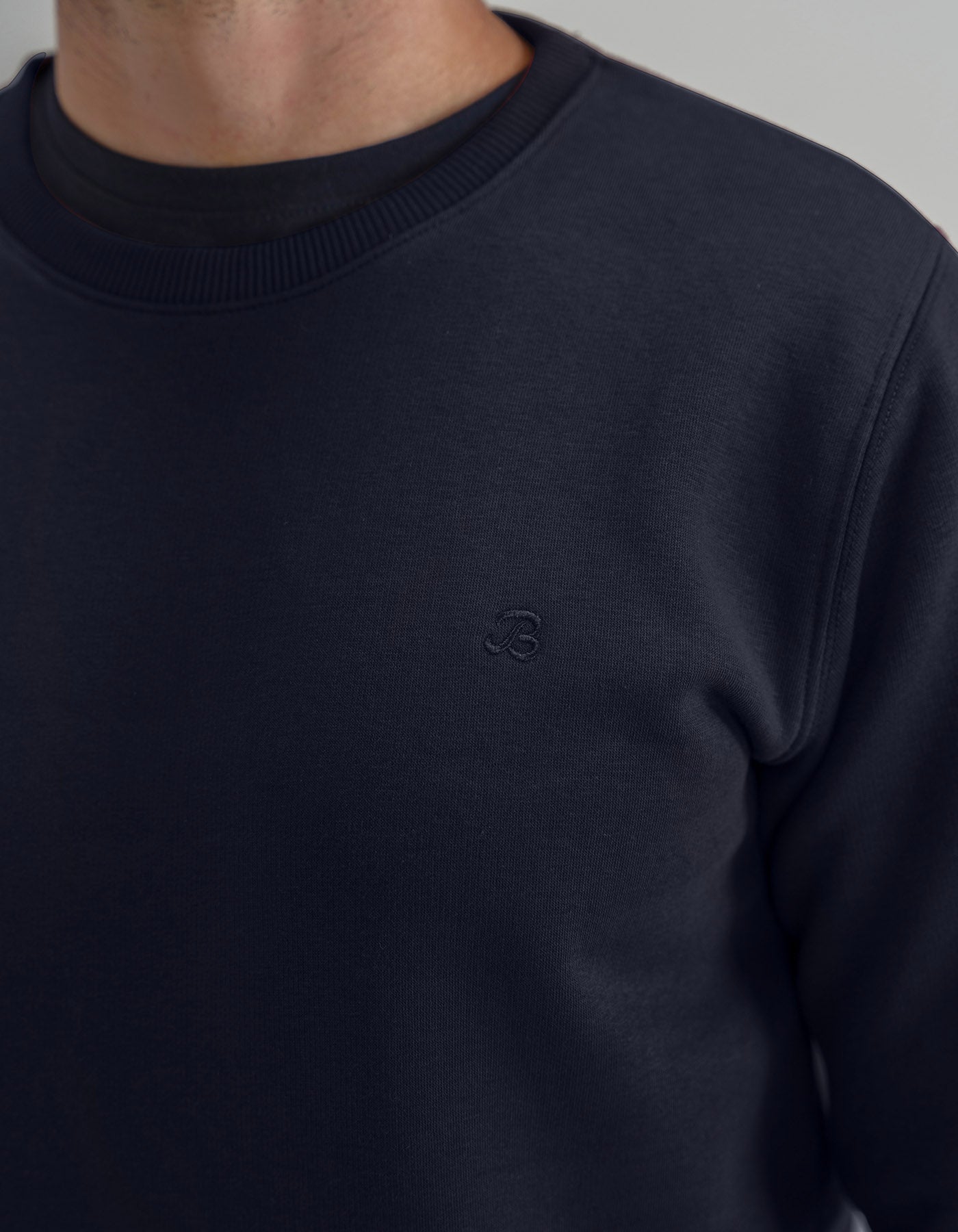 Classic Black Crewneck Sweatshirt