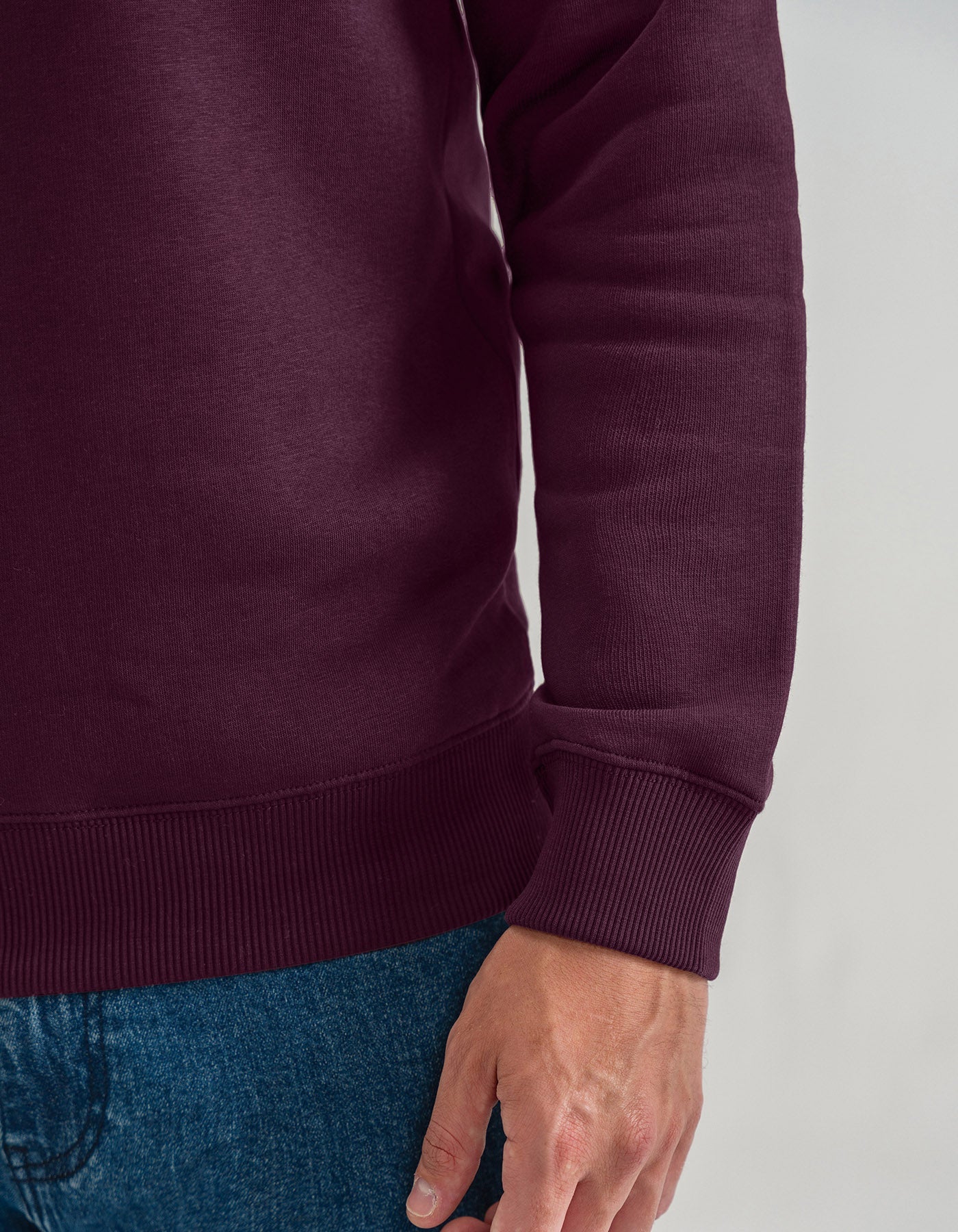 Classic Maroon Crewneck Sweatshirt