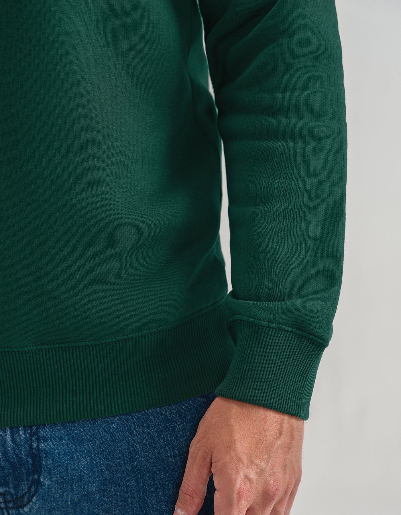 British Green Fleece Crewneck Sweatshirt
