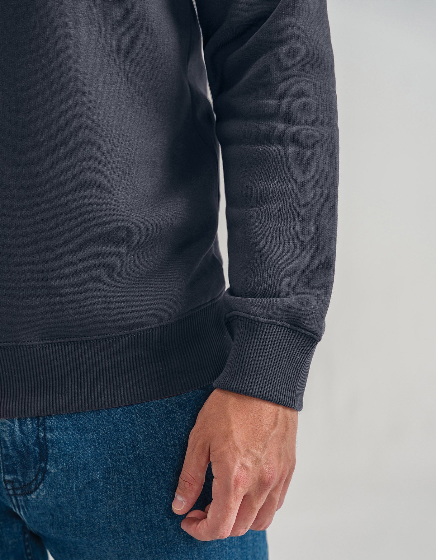 Classic Charcoal Crew Neck Sweatshirt