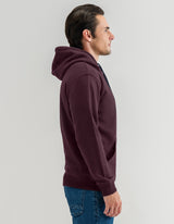 Maroon Plain Fleece Pullover Hoodie