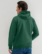 British Green Plain Pullover Fleece Hoodie
