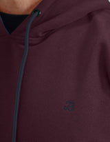 Maroon Plain Fleece Pullover Hoodie