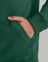 British Green Plain Pullover Fleece Hoodie