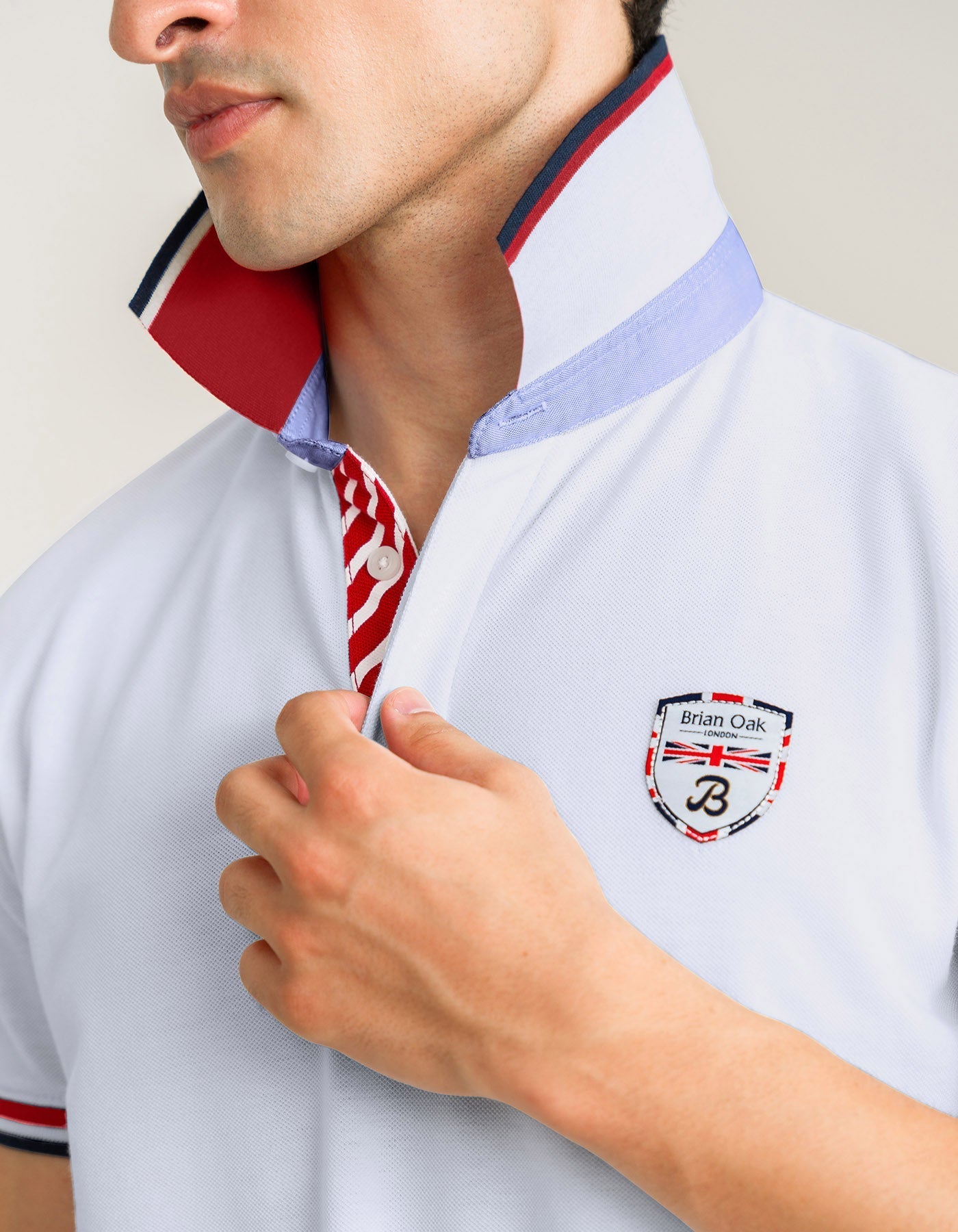Designer Cotton Polo - White