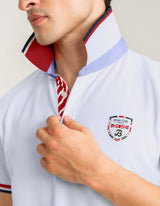 Designer Cotton Polo - White