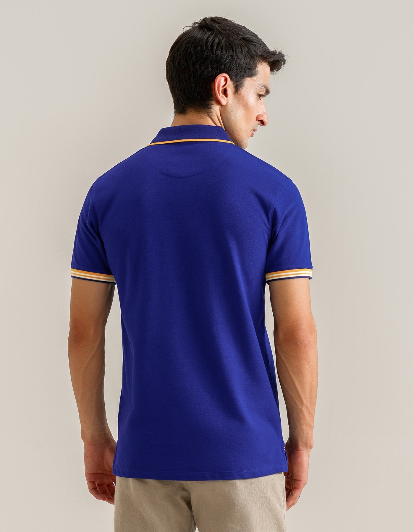 Electric Blue Designer Polo Shirt