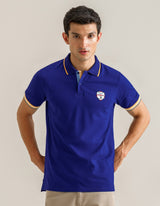 Electric Blue Designer Polo Shirt