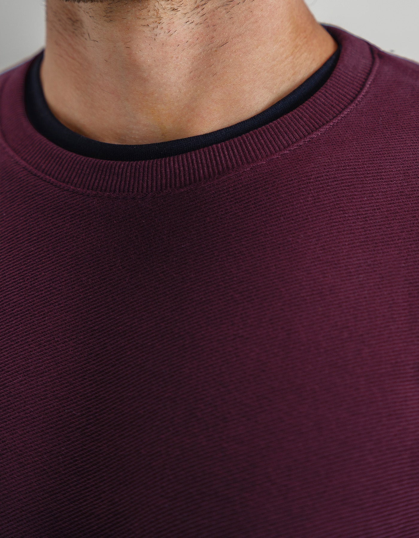 Maroon Terry Crewneck Sweatshirt
