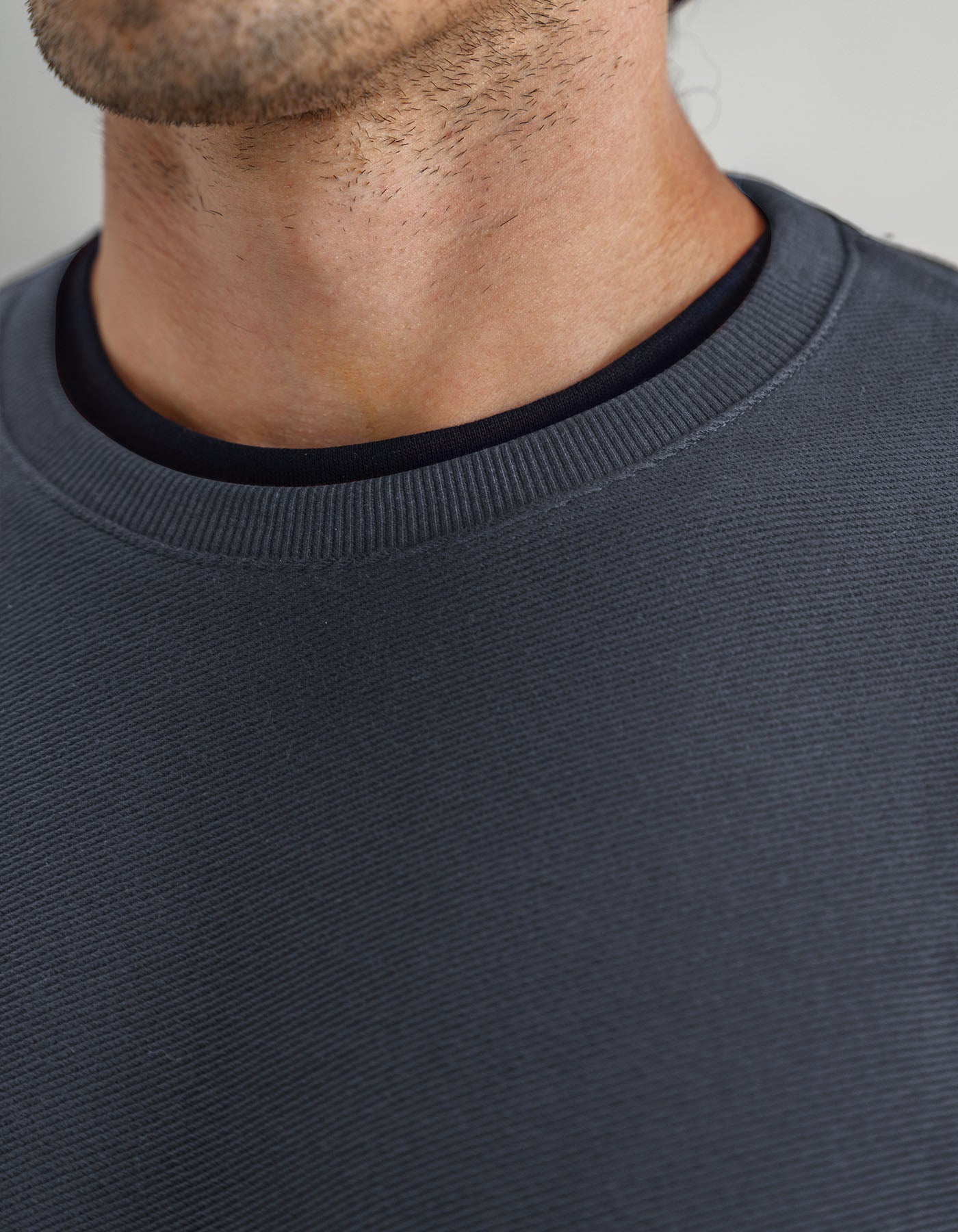 Charcoal Terry Crewneck Sweatshirt