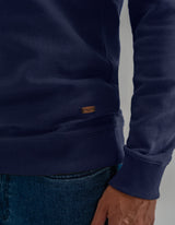 Textured Colour Block Sweatshirt – Maroon
