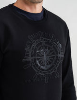 Nautical Graphic Sweatshirt - Black