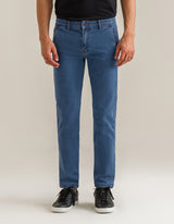Cross Pocket Traveler Denim - Mid Blue
