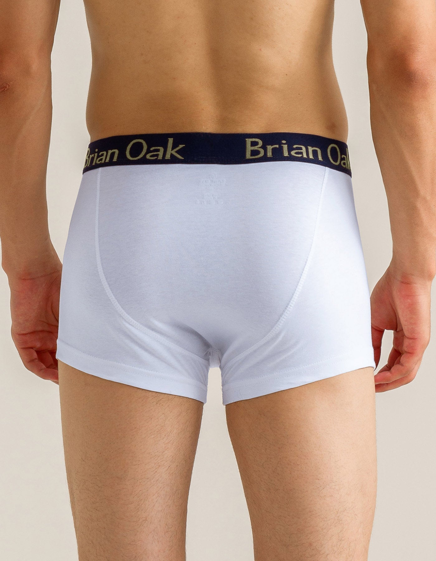 White Cotton Stretch Boxer Trunk