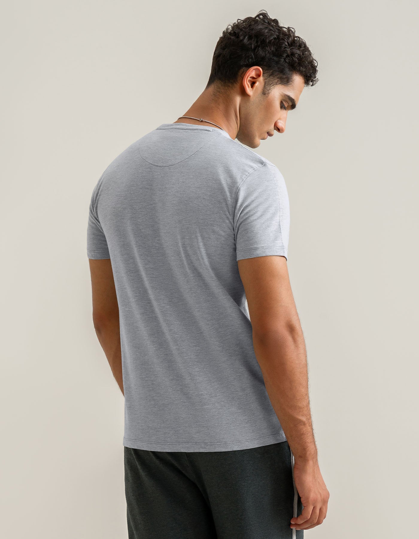 Heather Grey Premium Cotton Tee