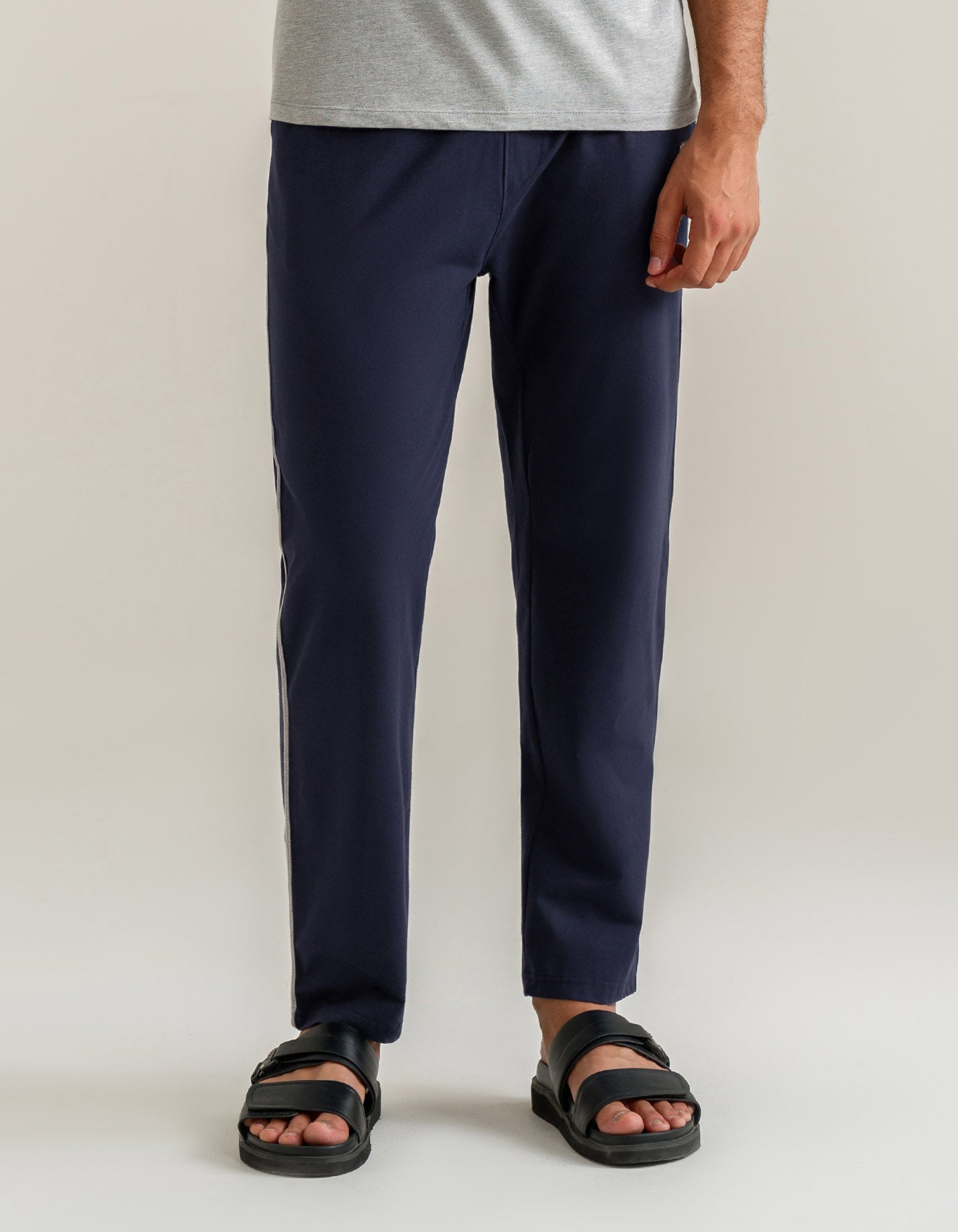 Regular Fit Jersey Trousers - Navy