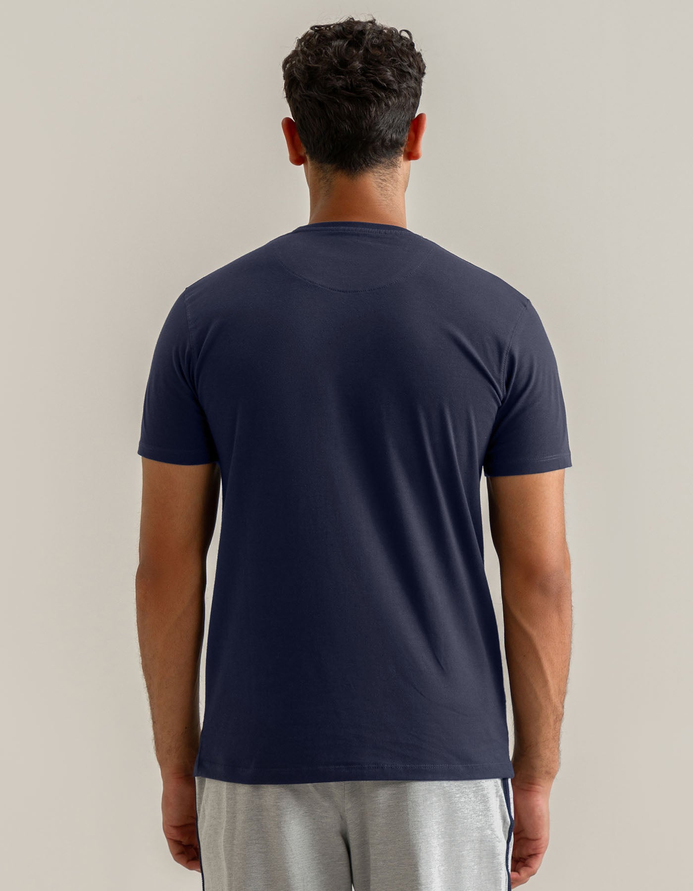 Premium Cotton T-Shirt - Navy