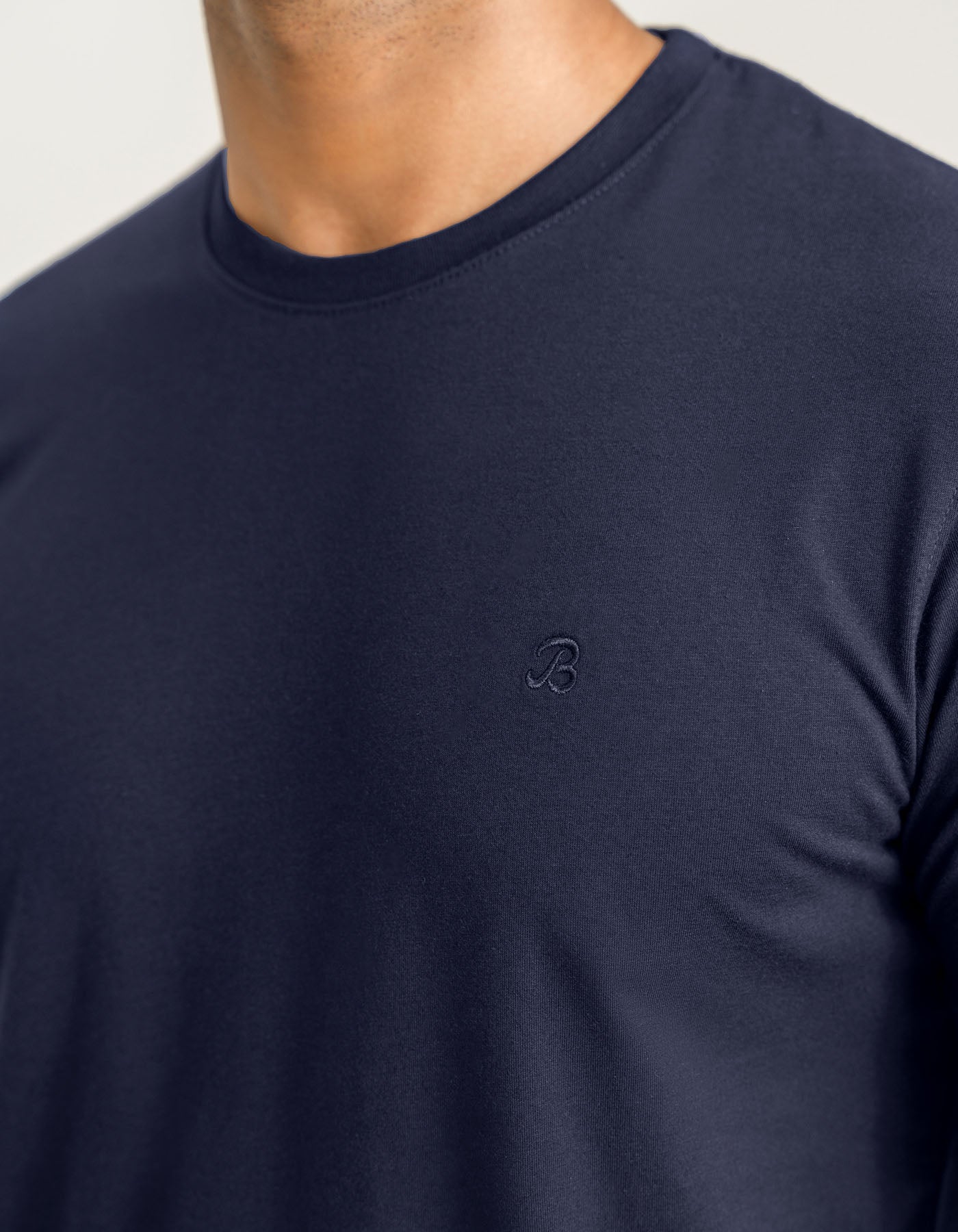 Premium Cotton T-Shirt - Navy