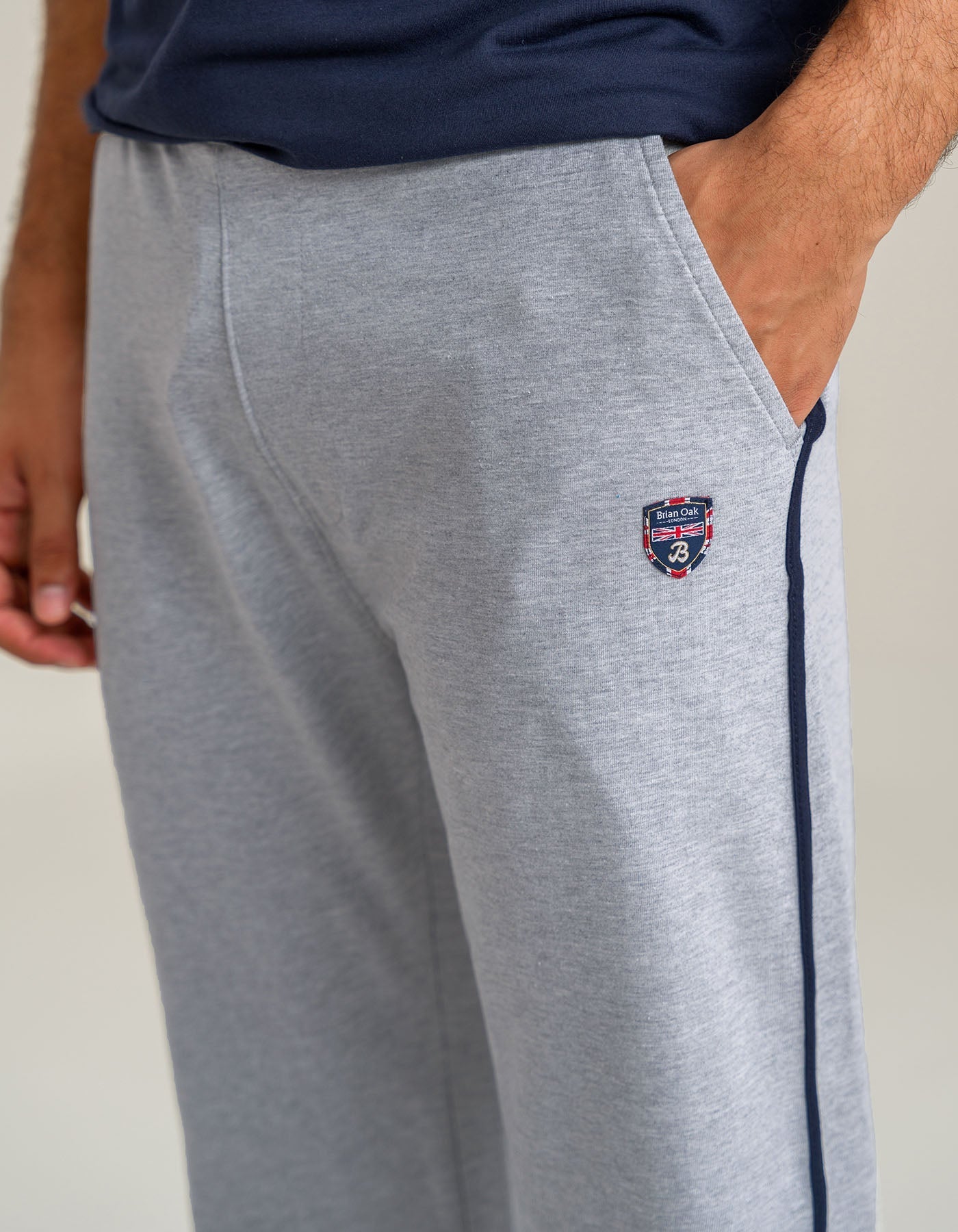 Classic Jersey Grey Trousers
