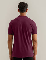 Premium Pique Polo Shirt – Maroon