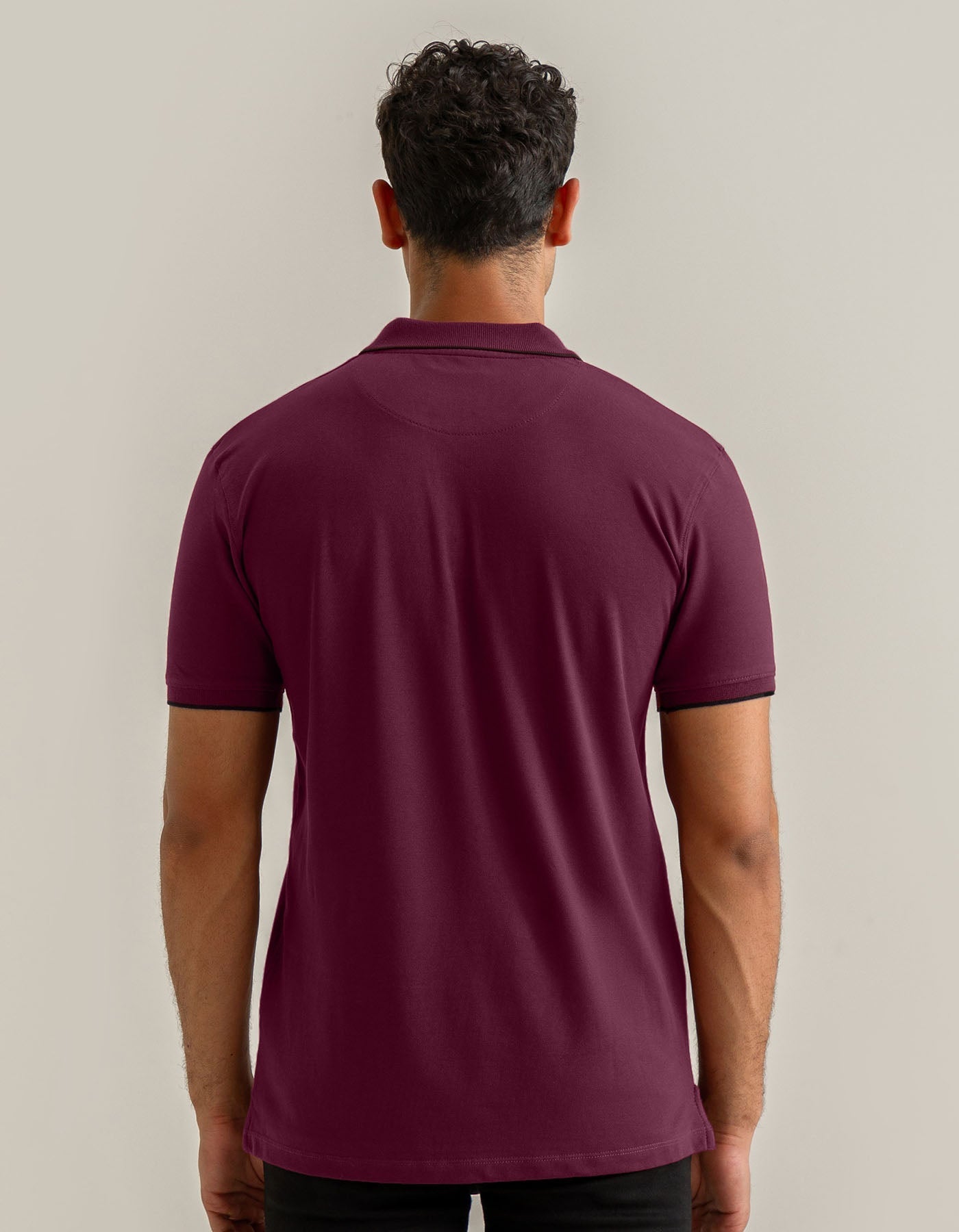 Premium Pique Polo Shirt – Maroon