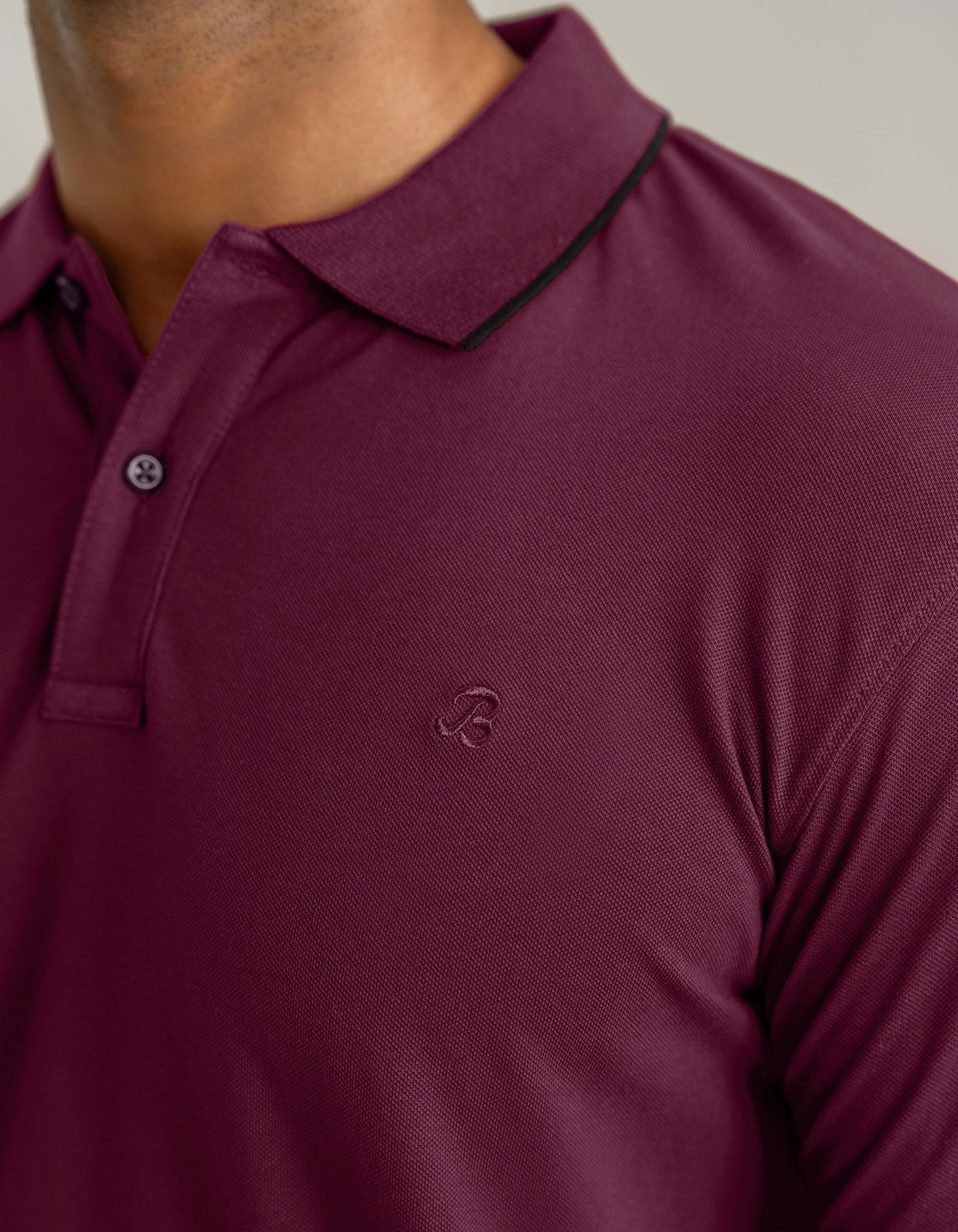 Premium Pique Polo Shirt – Maroon