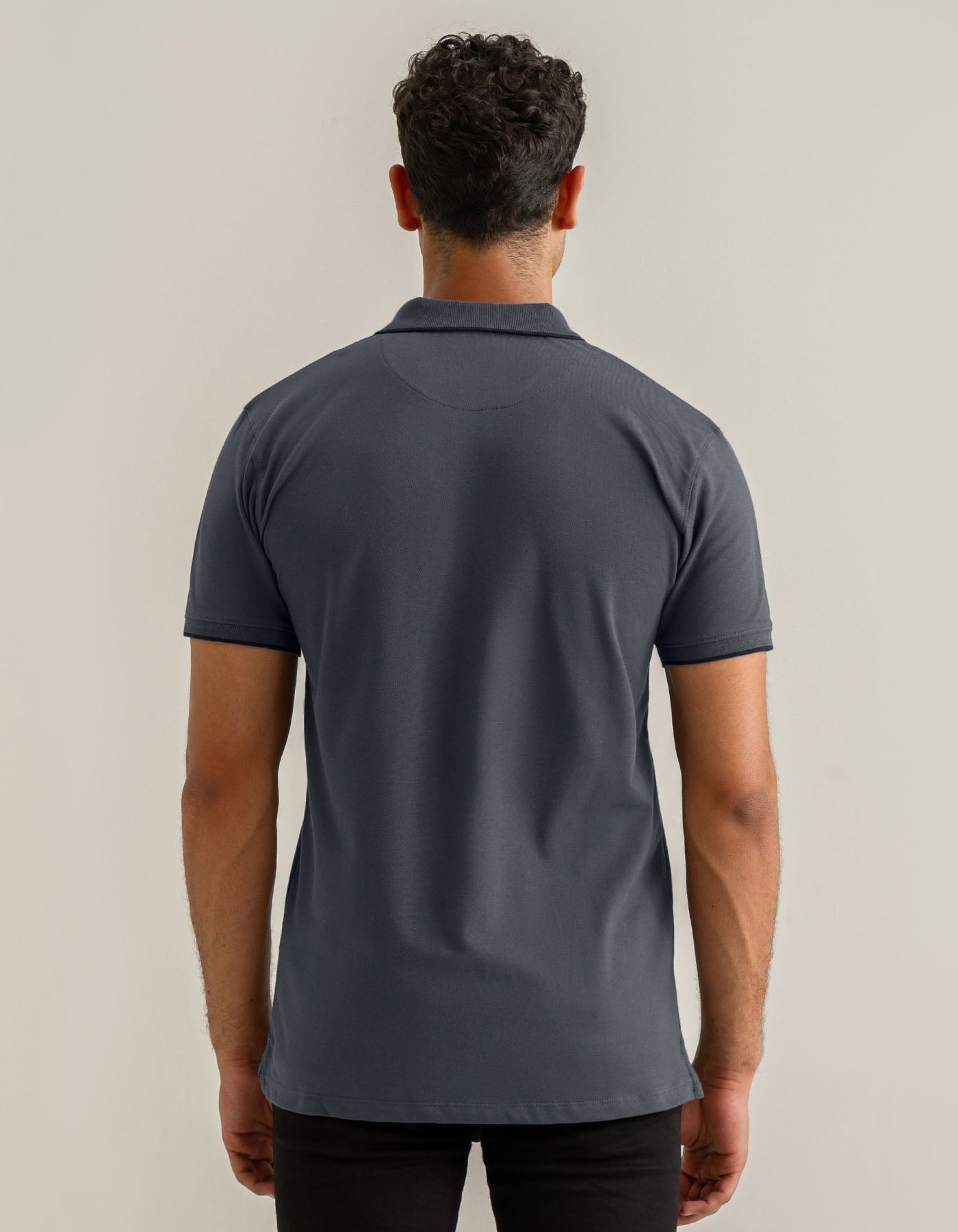Charcoal Grey Premium Pique Polo