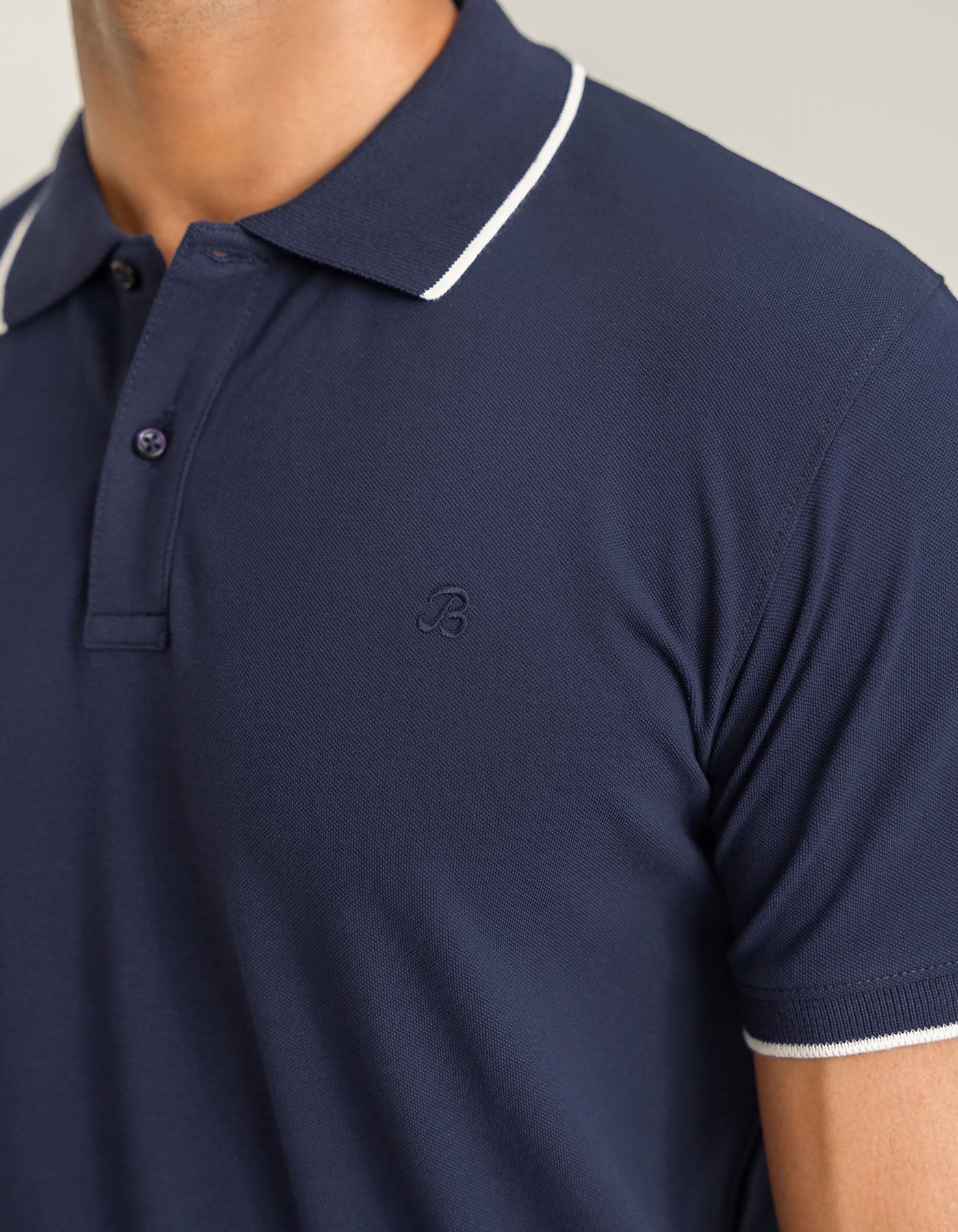 Premium Men’s Polo Shirt - Navy