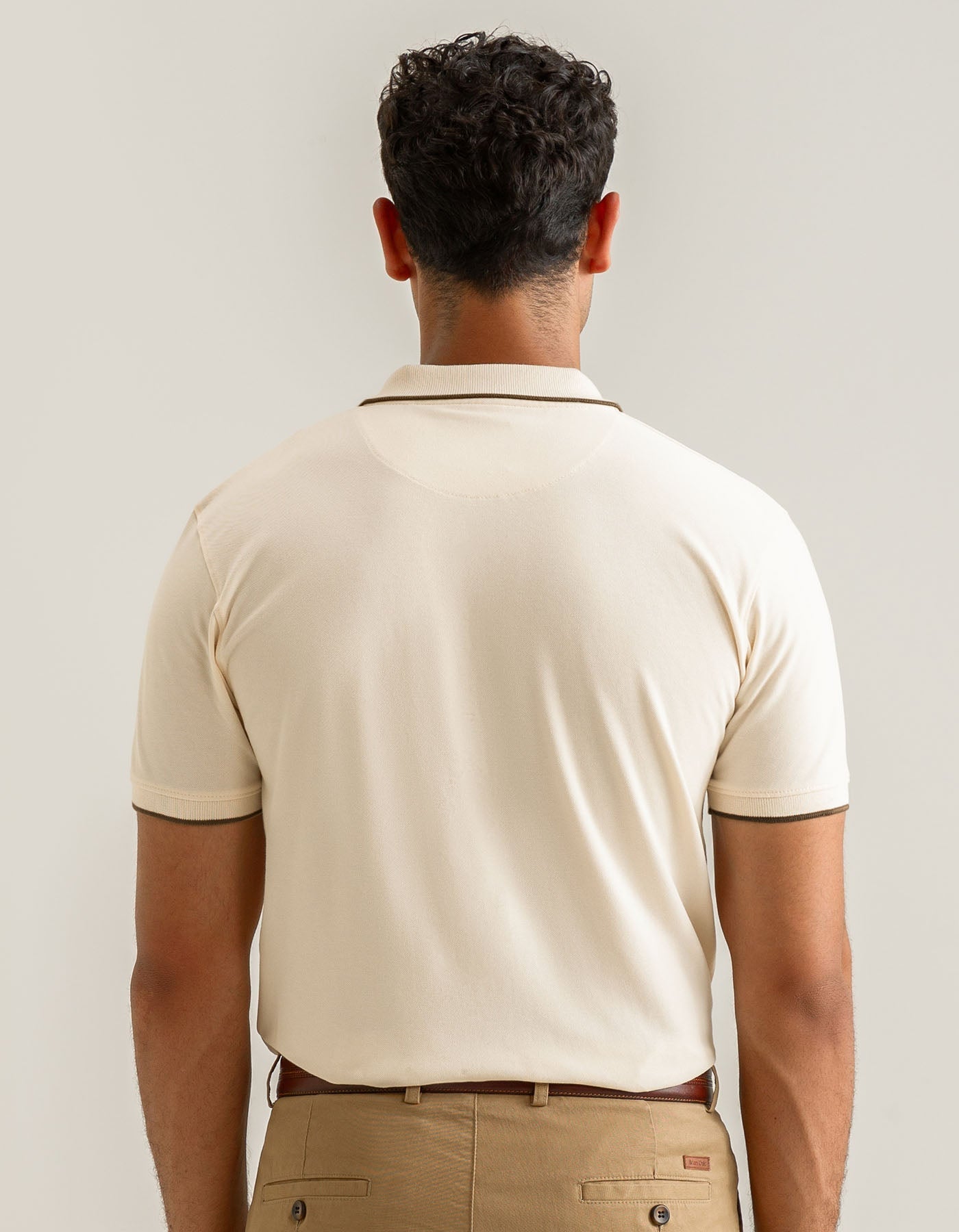 Premium Men’s Off-White Polo