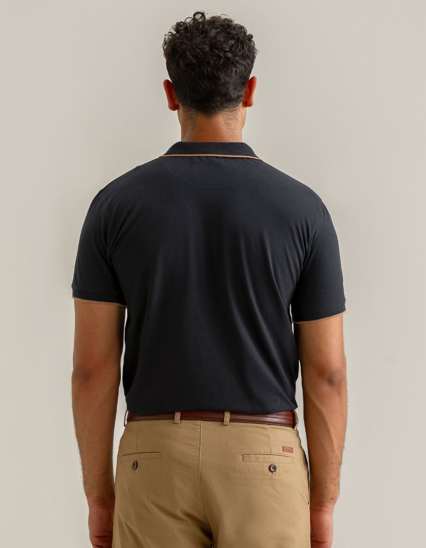 Black Premium Pique Polo Shirt