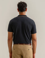 Black Premium Pique Polo Shirt