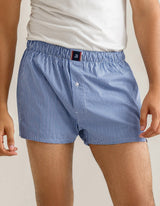Royal Blue Woven Check Boxer