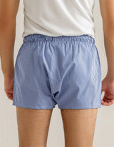 Royal Blue Woven Check Boxer