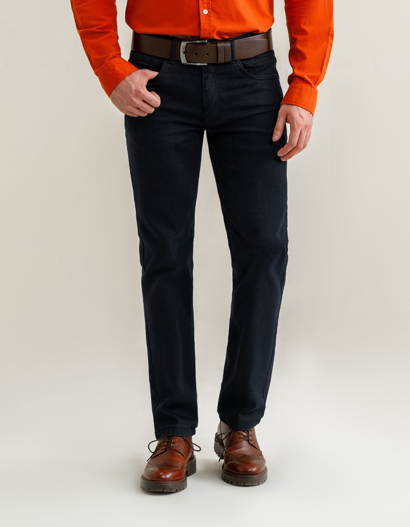 Basic Denim Jeans - Blue Black