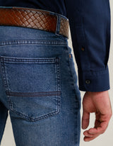 Men's Light Green Tinted Denim Jeans