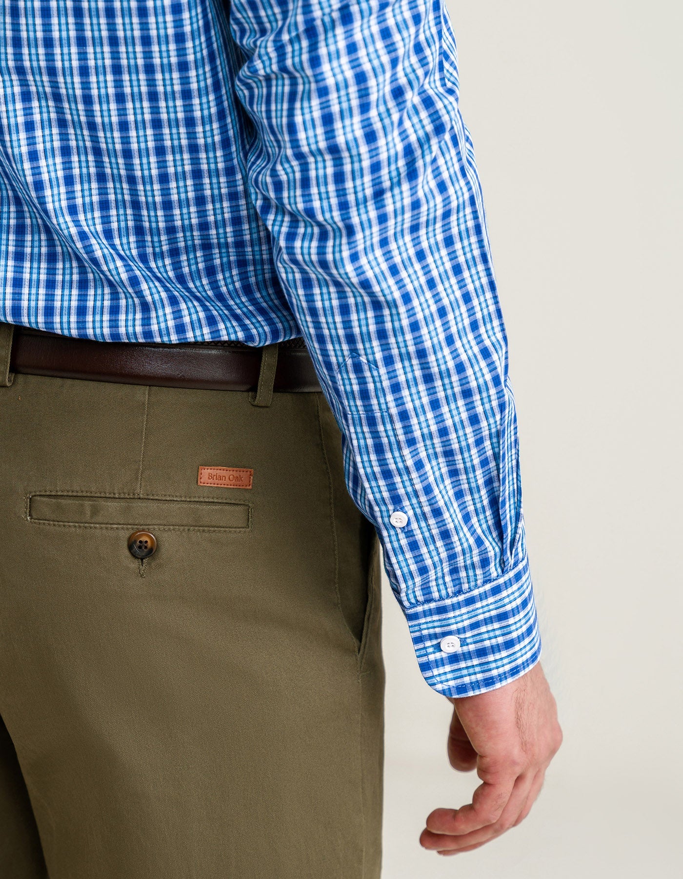 Sky Blue Casual Check Shirt