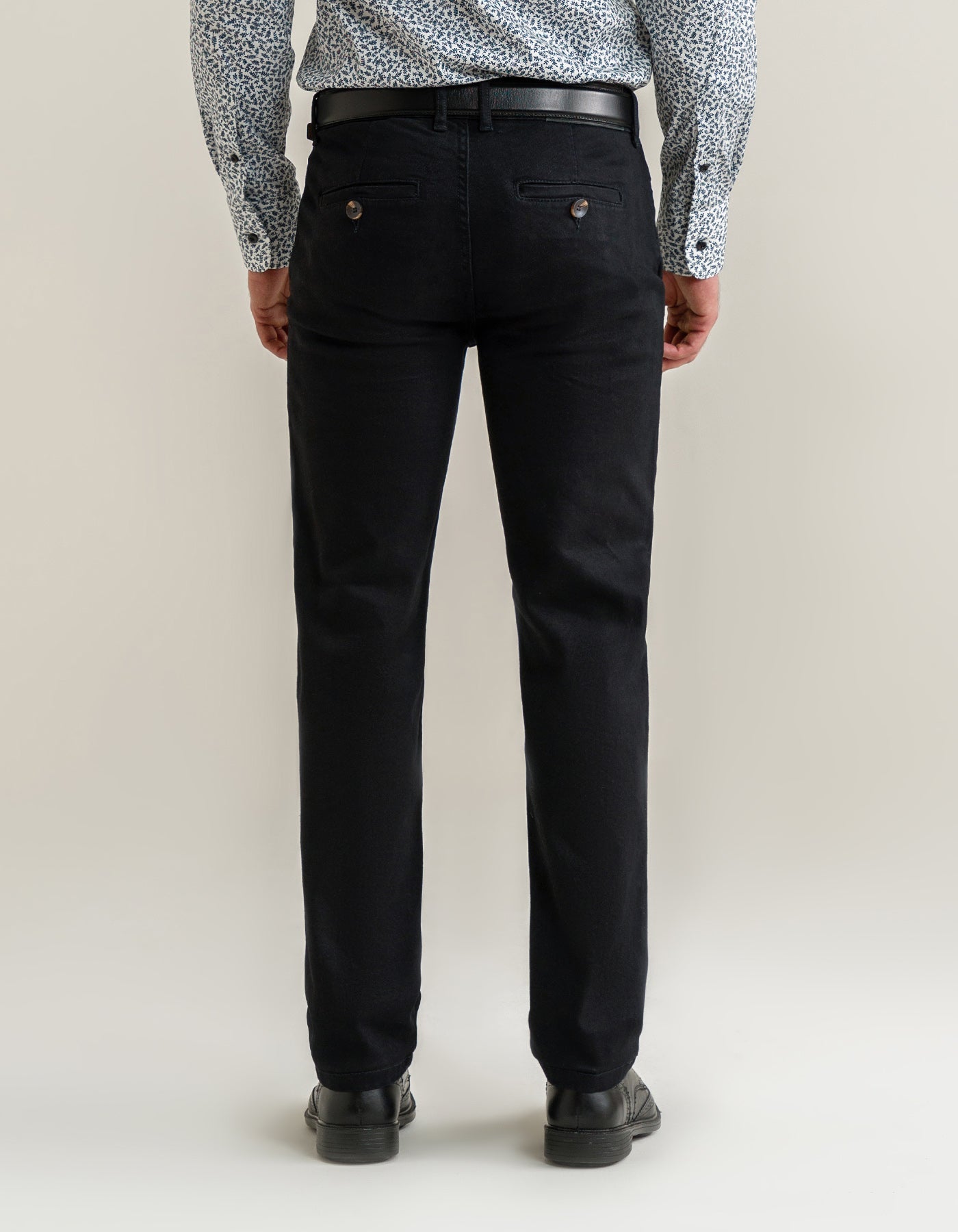 Men's Cross Pocket Black Jeans