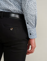 Easy Care Patterned Shirt - White