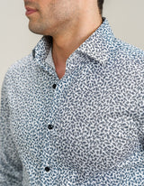 Easy Care Patterned Shirt - White