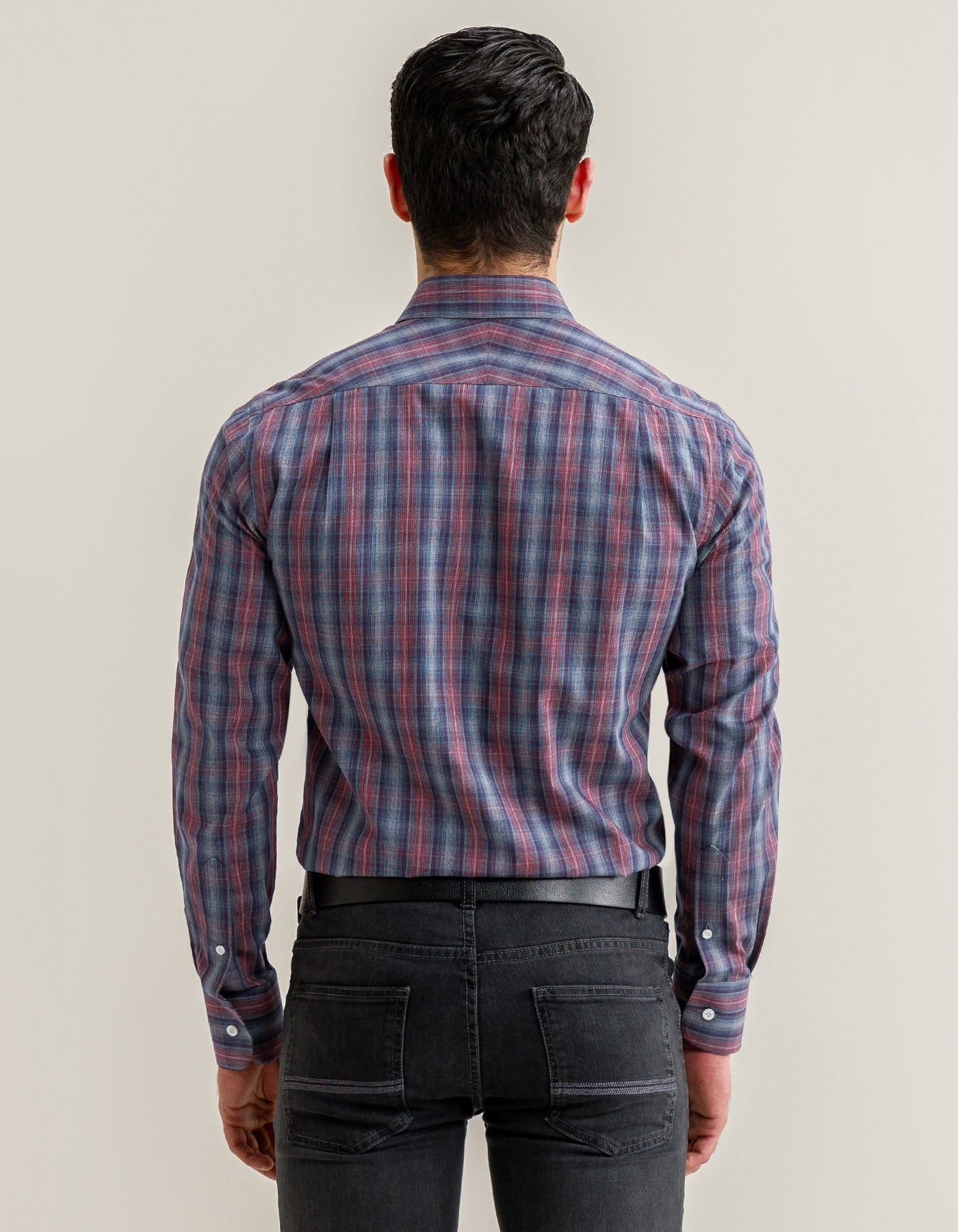 Grey Check Dress Shirt