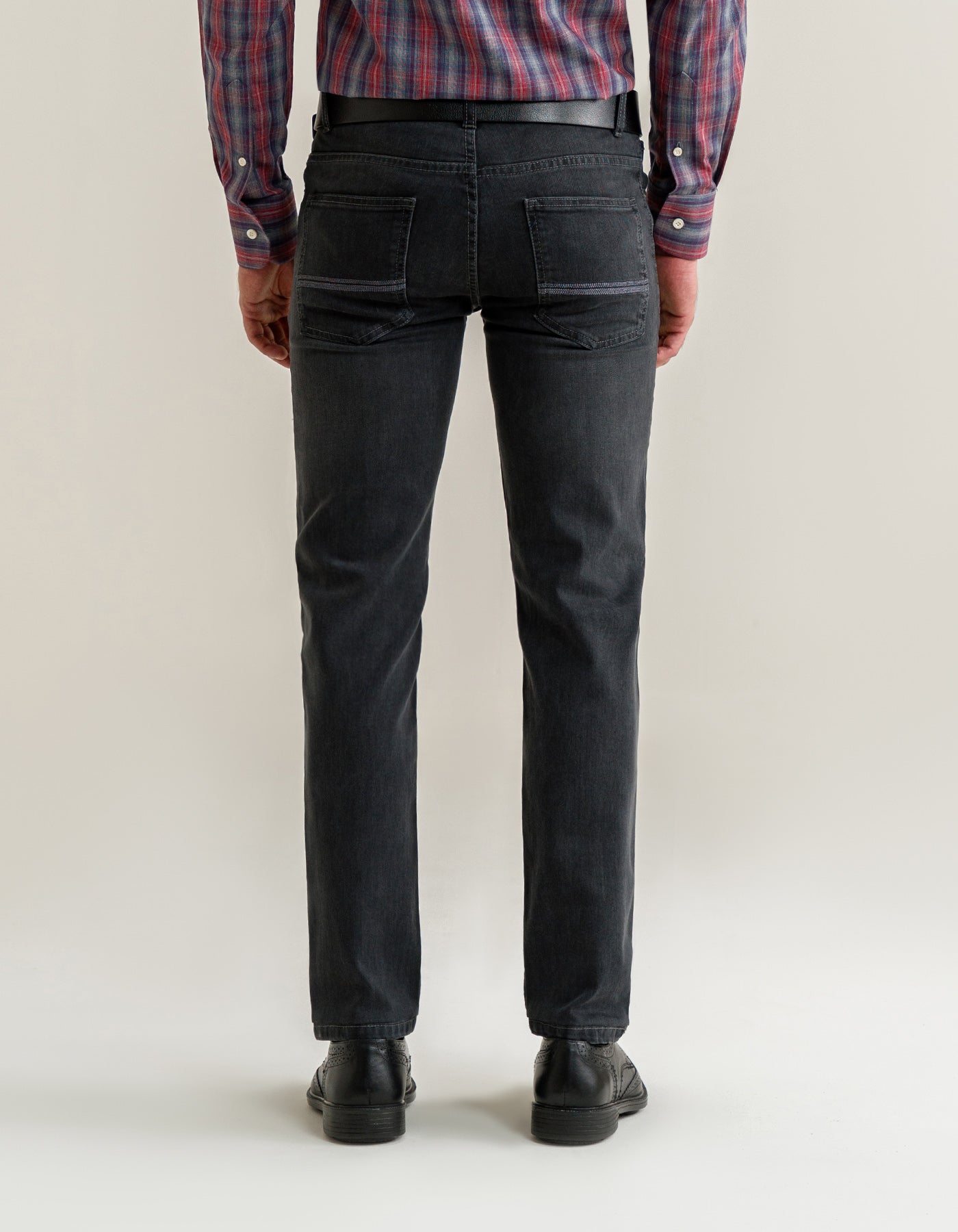 Classic Dark Grey Denim Jeans
