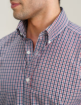 Easy Care Casual Check Shirt - Navy