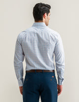 Check Dress Shirt – Blue and Light Brown
